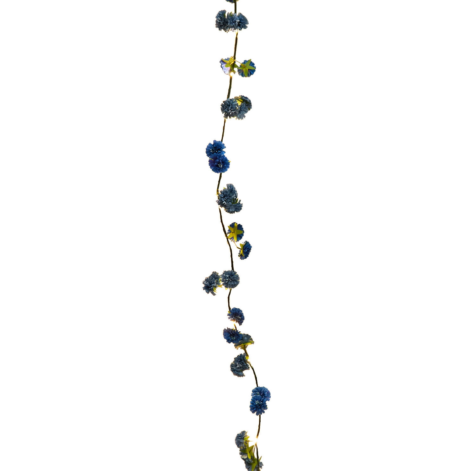 Blue Floral String Light - Blue Image 1
