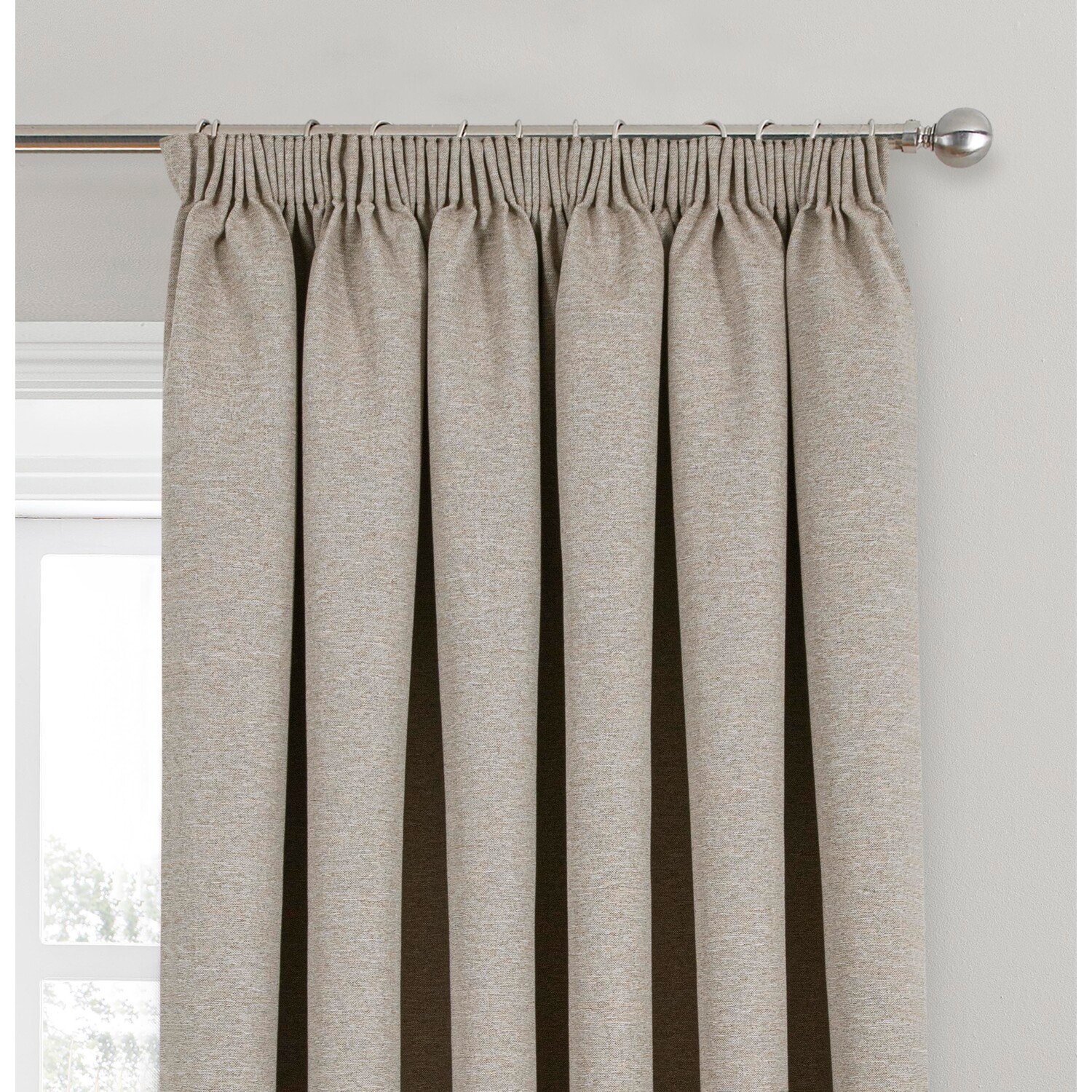 Divante Dusk Blackout Thermal Curtains - Natural / 229cm Image 3