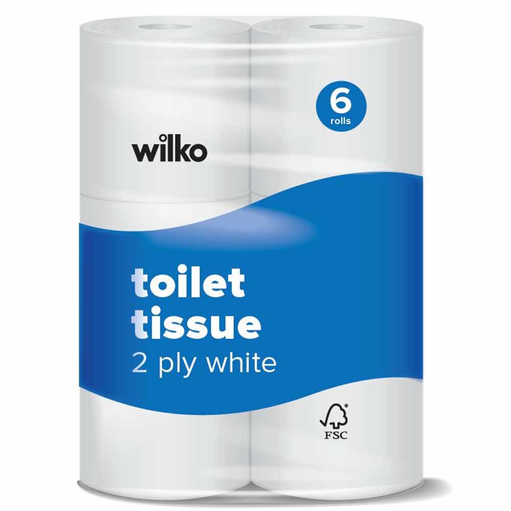Wilko Toilet Tissue 6 Rolls 2 Ply Image