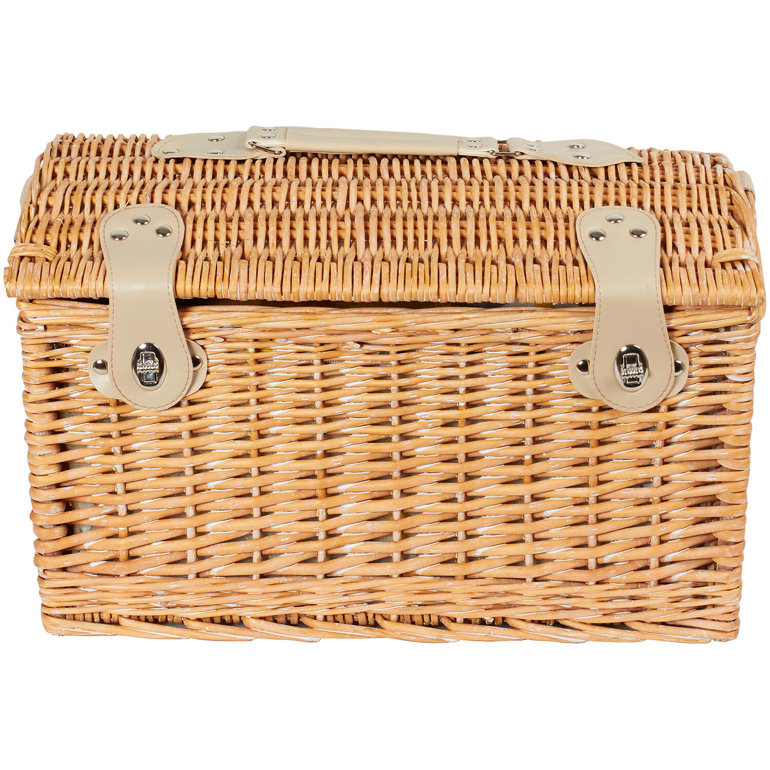 22 Piece Picnic Basket Natural Image 3