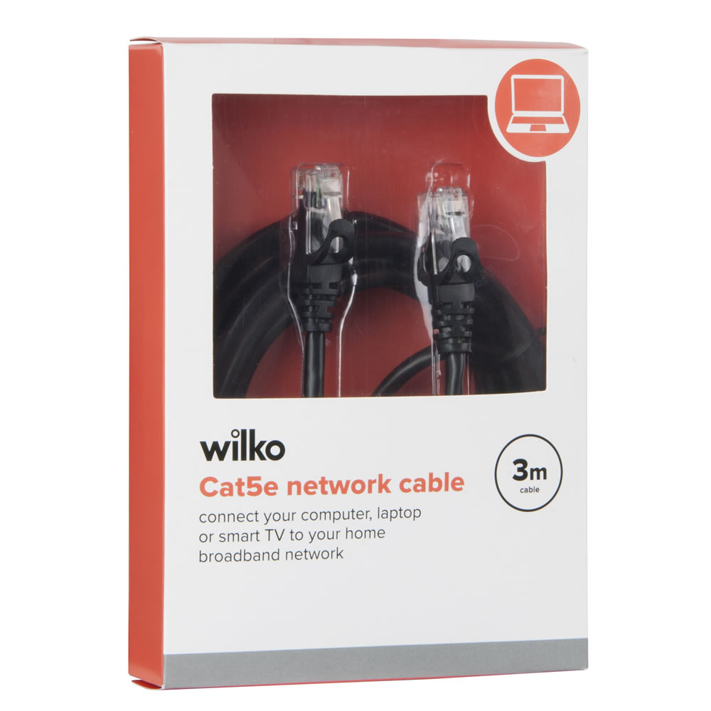 Wilko 3m Cat5e Network Cable Image 2