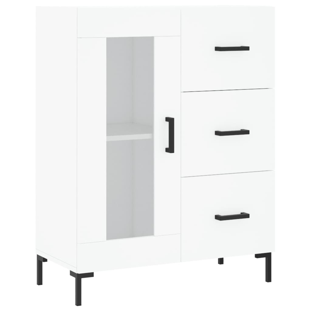 vidaXL 3 Door 3 Drawer White Highboard Image 7