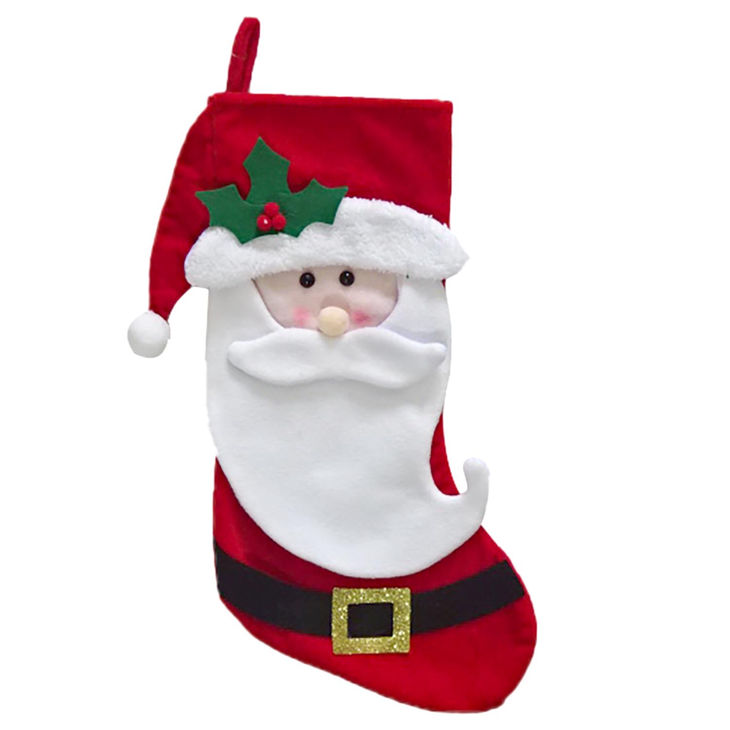 Santa 3D Stocking Image