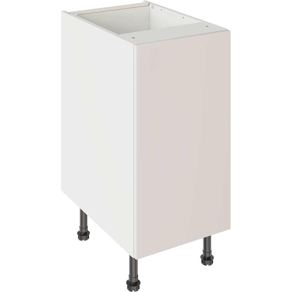 Kitchen Kit Slab Matt Light Grey Base Kitchen Cabinet Flatpack 400mm Image 1