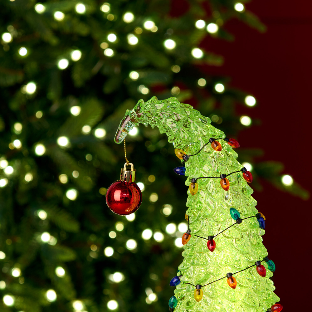 Glitter Spinning Grumble Christmas Tree Green Image 5