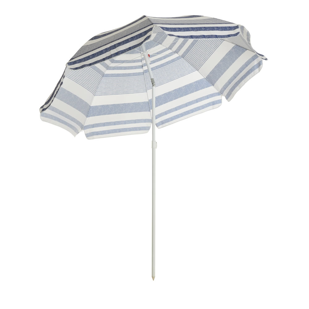 Wilko Fusion Stripe Beach Parasol Wilko