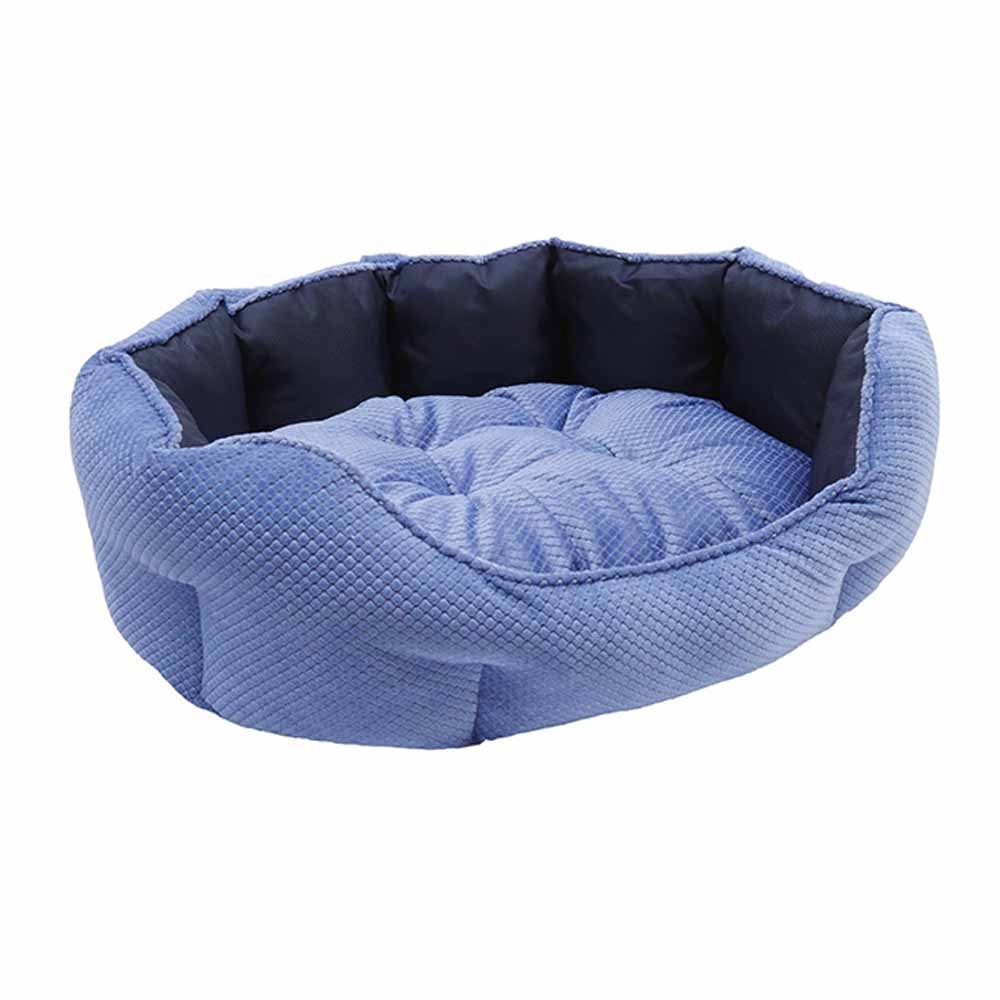 Rosewood Navy Quilted Water-Resistant Pet Bed 78cm Image 2
