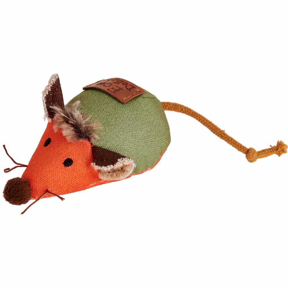 Wilko Canvas Squeaking Mouse Cat Toy Image 1