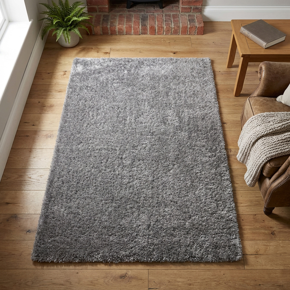 Soft Sumptuous Rug Silver 170cm Image 6