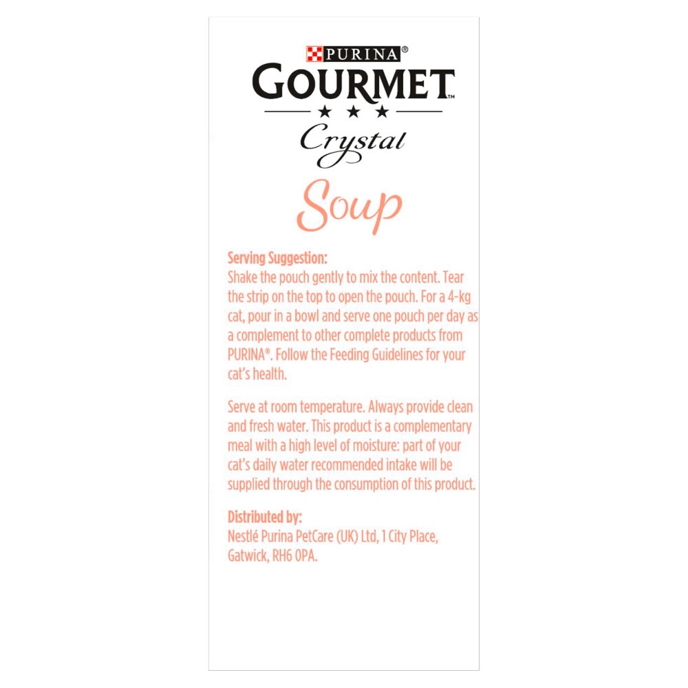 Gourmet Soup Multi Variety Salmon Cat Food 4 x 40g Image 6