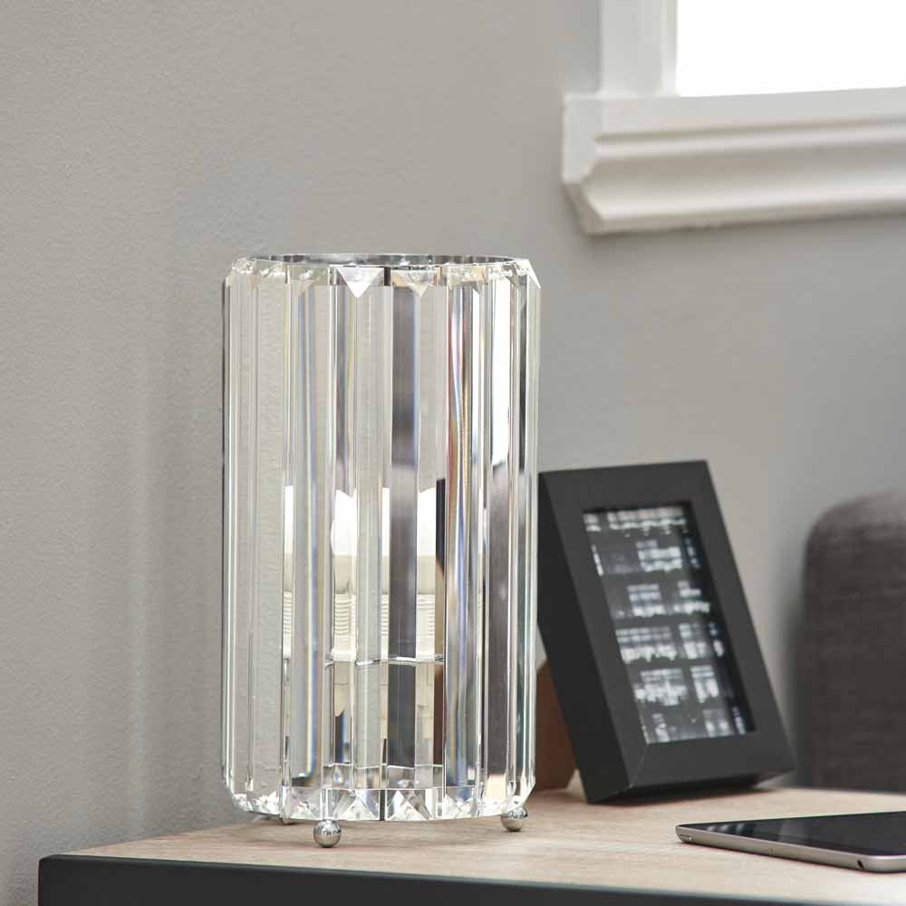 Wilko Clear Acrylic Table Lamp Image 5