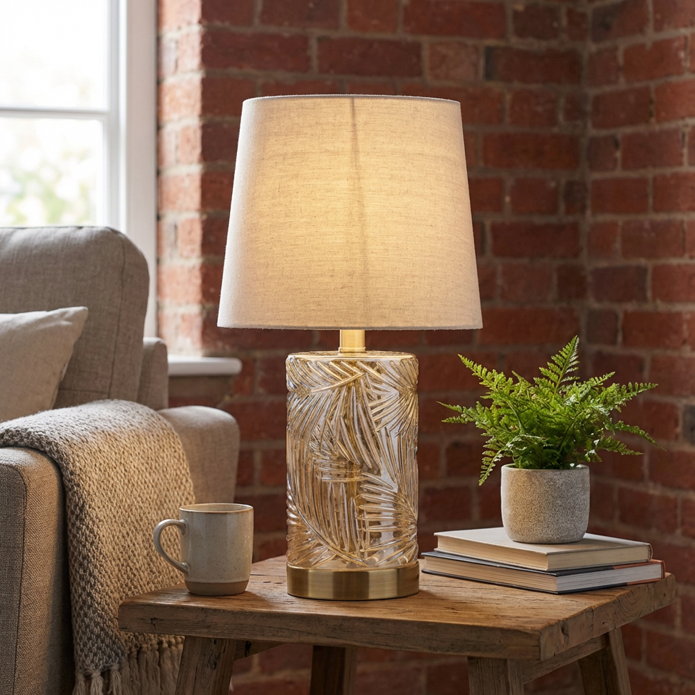 Gold Leaf Table Lamp Image 7
