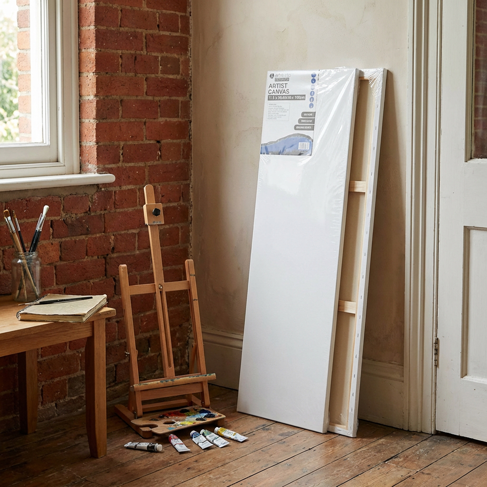 Art Studio Premium Artist Canvas 11.8 x 39.5 inch 2 Pack Image 2
