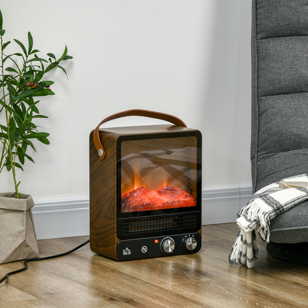 HOMCOM Ava Tabletop Electric Fireplace Heater Image 2