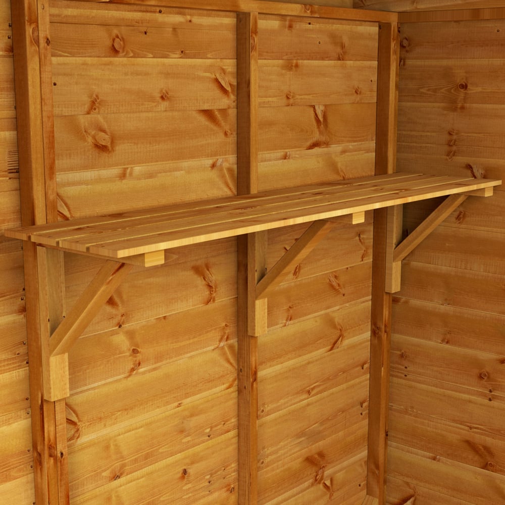 Power Sheds 6ft Timber Shelving Kit Image 3