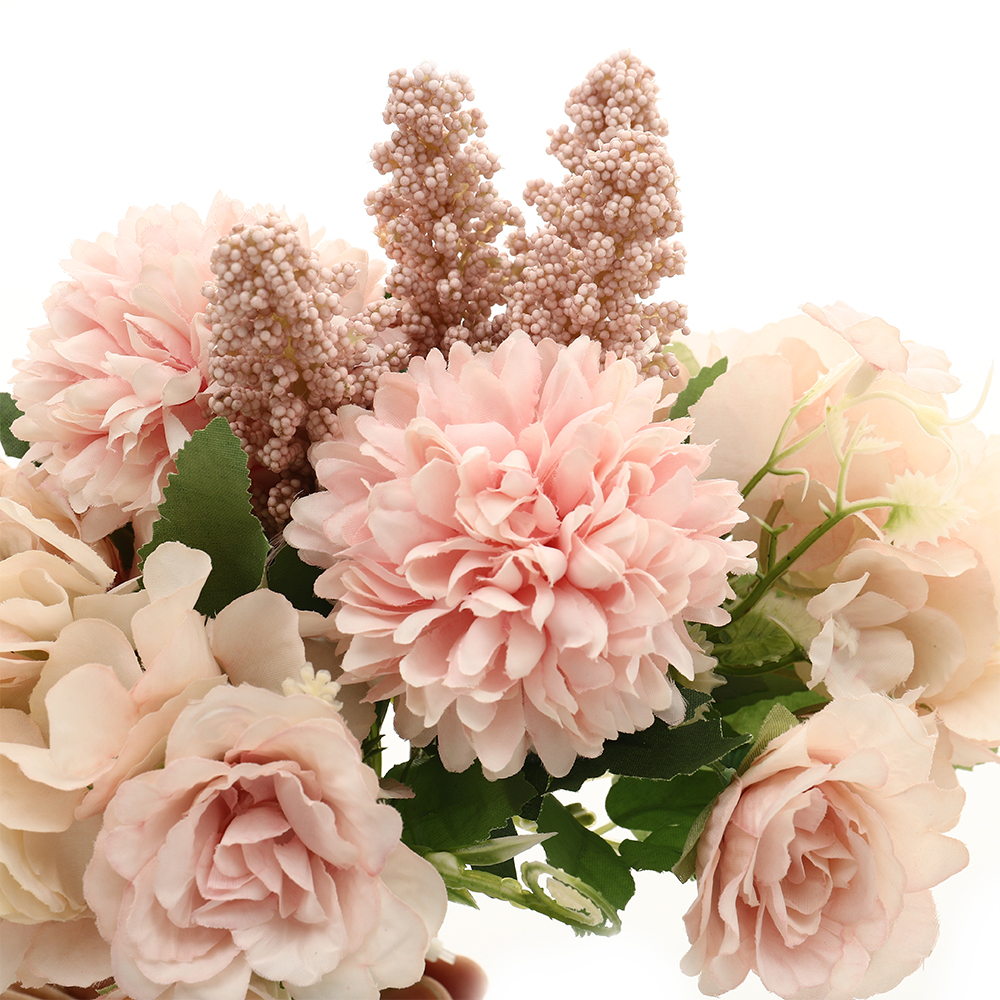 Living and Home Pink Artificial Silk Flower for Wedding Image 2
