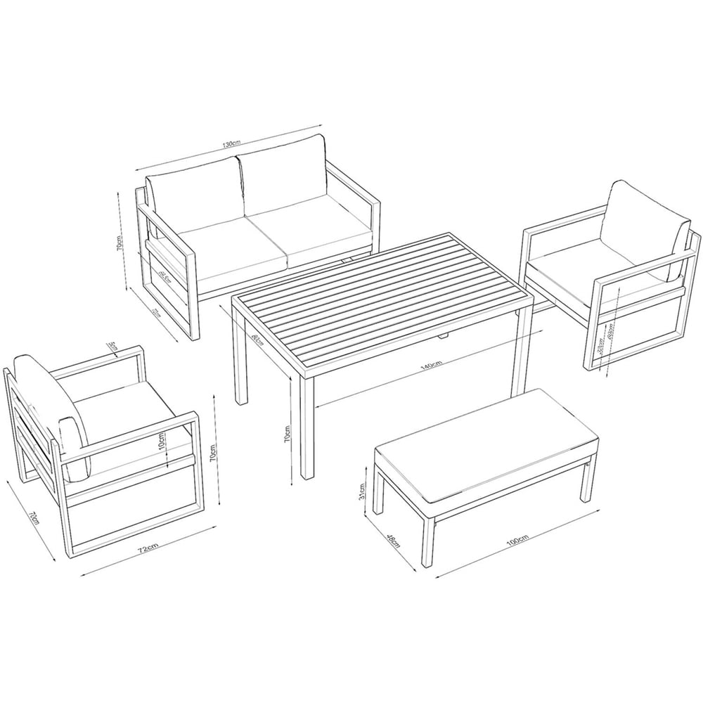 Bexley 6 Seater Dining Set Image 8
