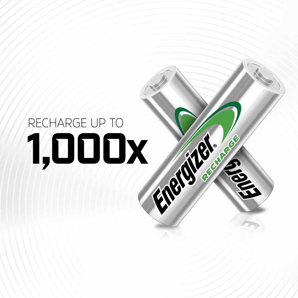 Energizer 2000mAH  1.2V NiMH Rechargeable AA Batte ries 4 pack Image 5