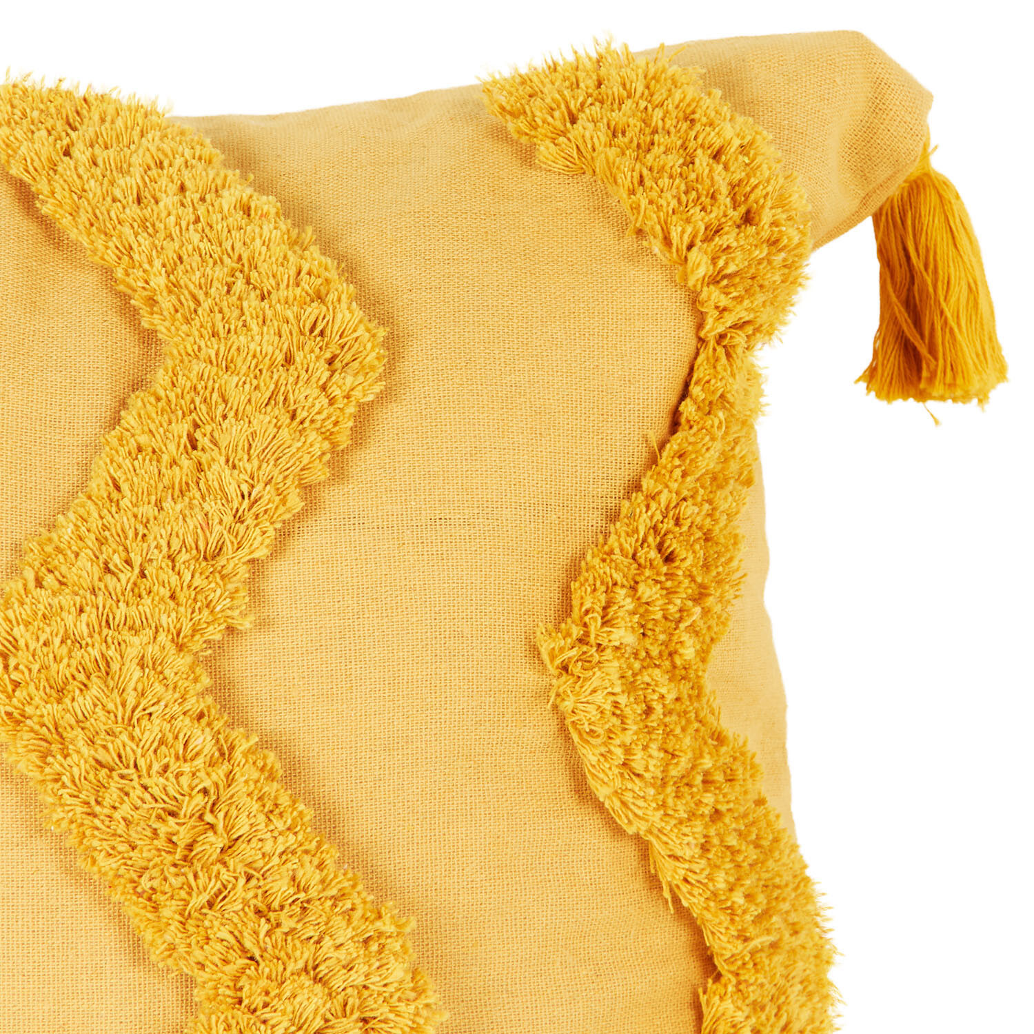 Aliyah Tufted Chevron Cushion - Ochre Image 4