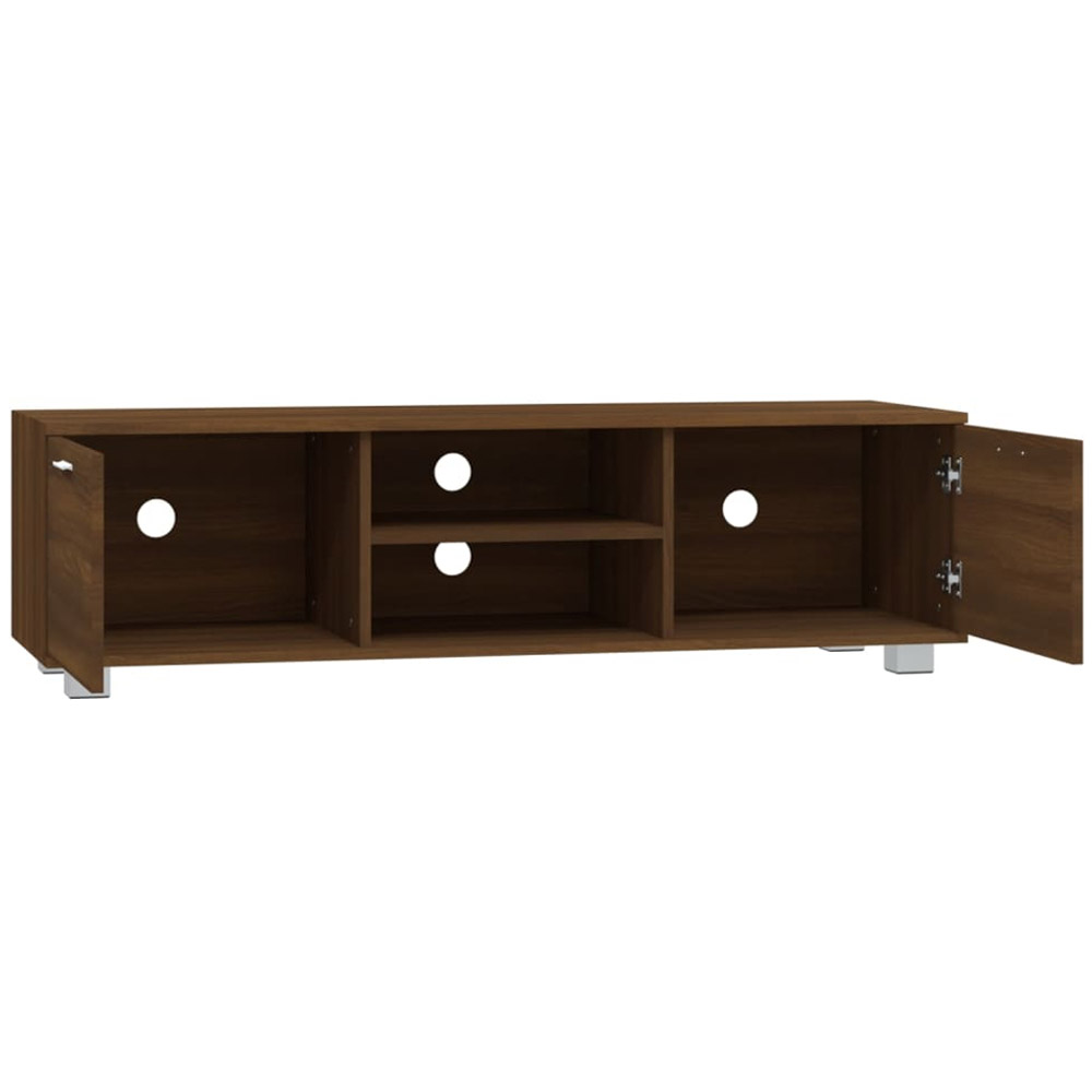 vidaXL 2 Door 2 Open Shelf Brown Oak TV Cabinet Image 5
