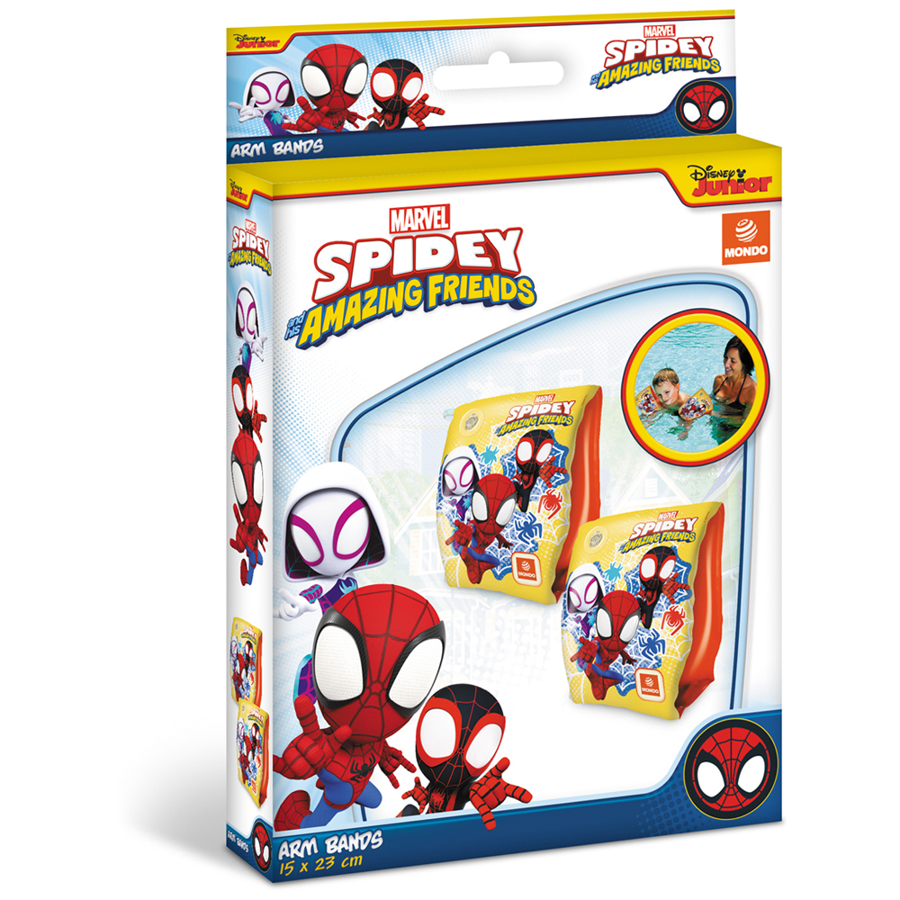 Mondo Kids Marvel Spidey Inflatable Swimming Arm Bands Image 2