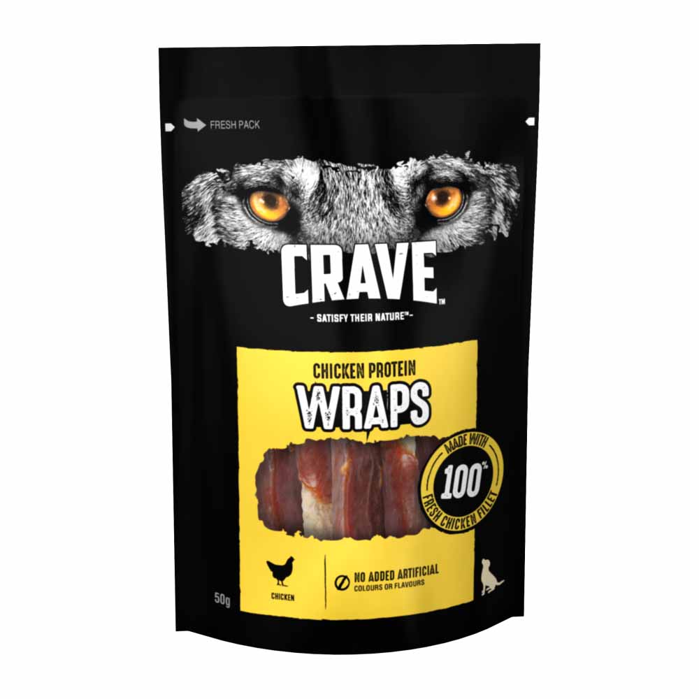 Crave Chicken Wrap Adult Dog Treat 50g Image 3