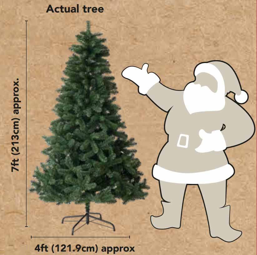Wilko 7ft Alaskan Fir Artificial Christmas Tree Wilko