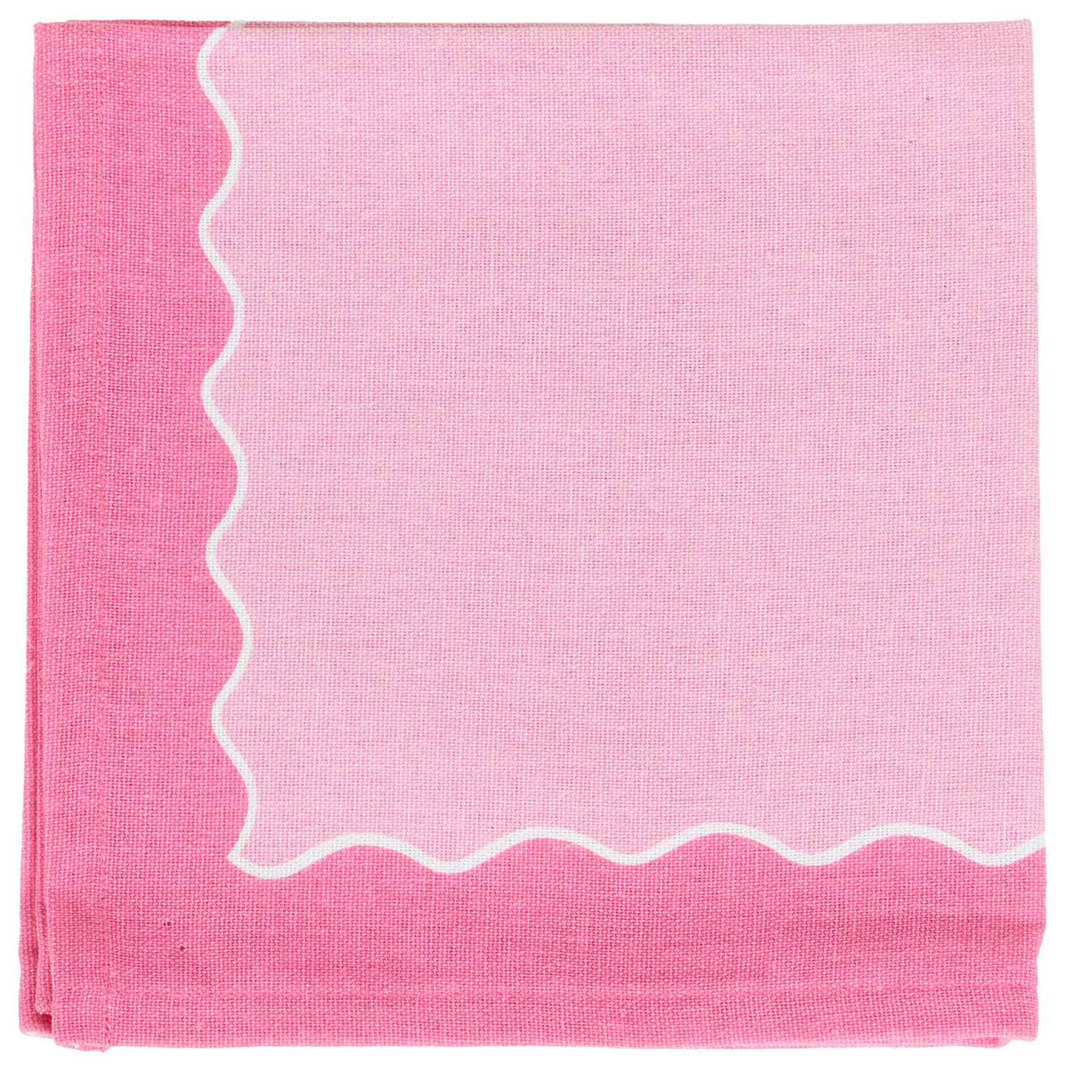 Pack of 4 Wave Edge Napkins - Multicolour Image 1