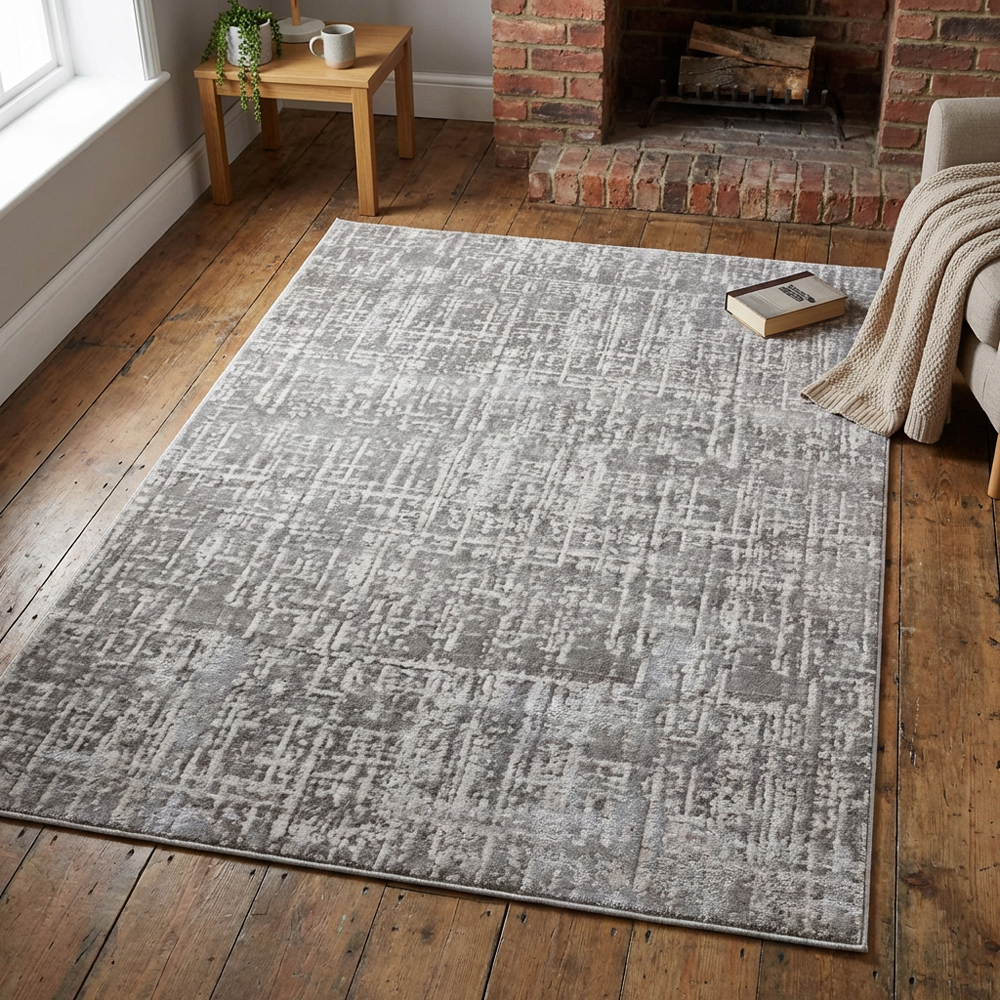 Eden Texture Rug - Grey Image 8