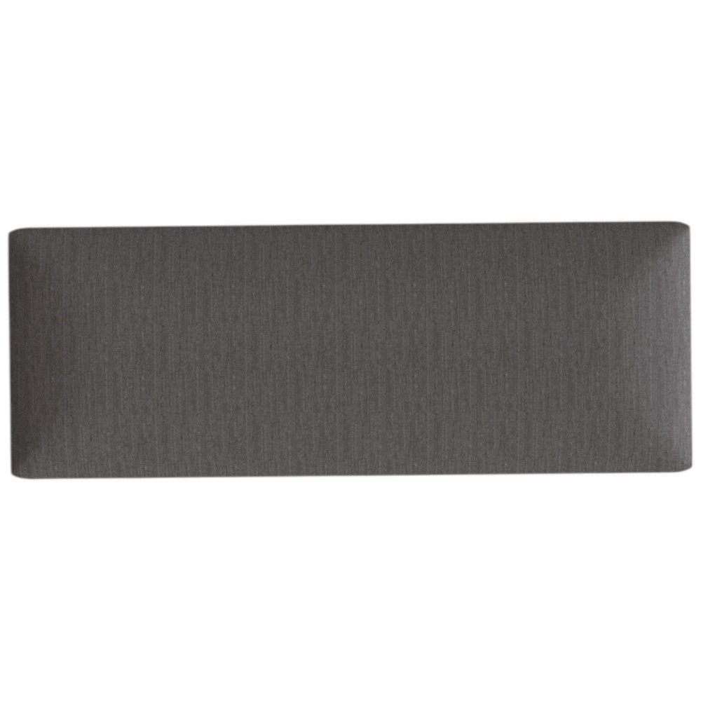 GFW Secreto Charcoal Grey Hopsack Fabric Ottoman Storage Bench Image 5