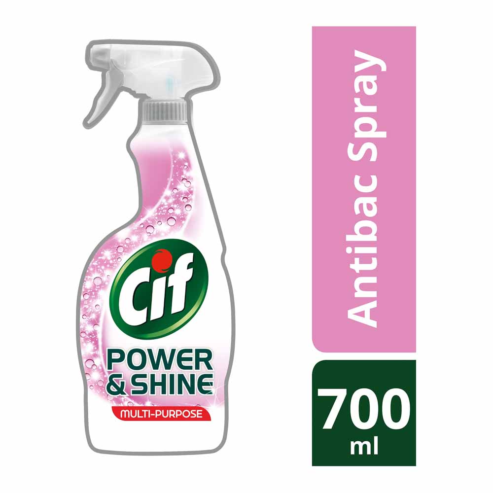 Cif Power & Shine Antibacterial Multi Purpose Spray 700ml Image 1