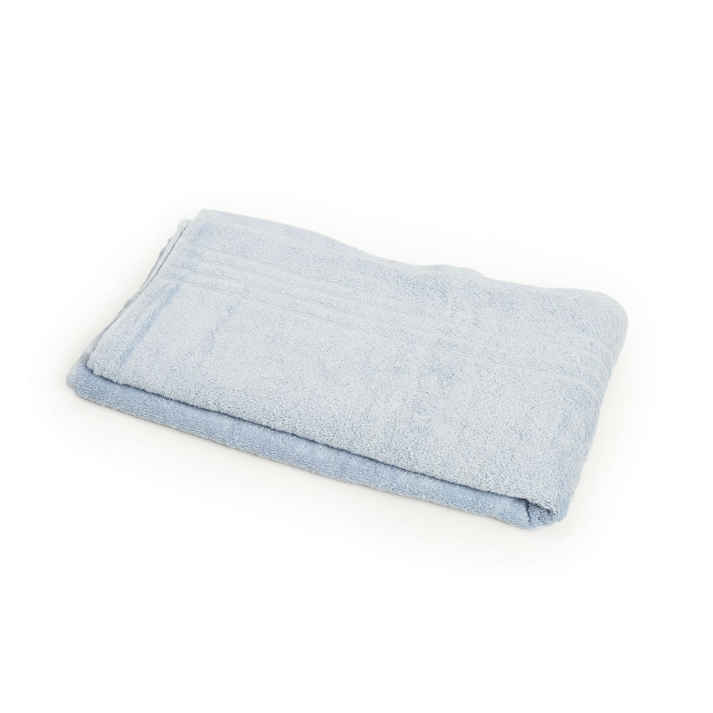 Wilko Bath Sheet Coastal Blue Wilko