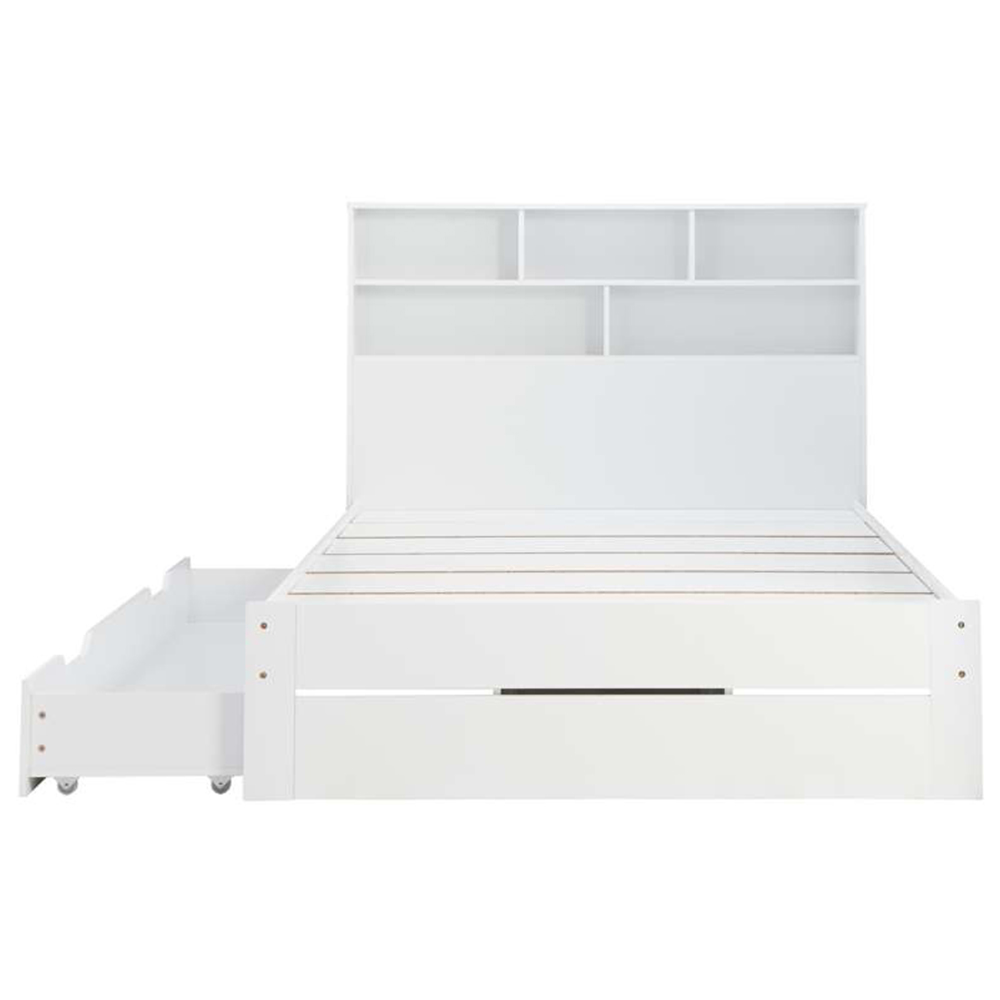 Alfie Small Double White Storage Bed Image 3