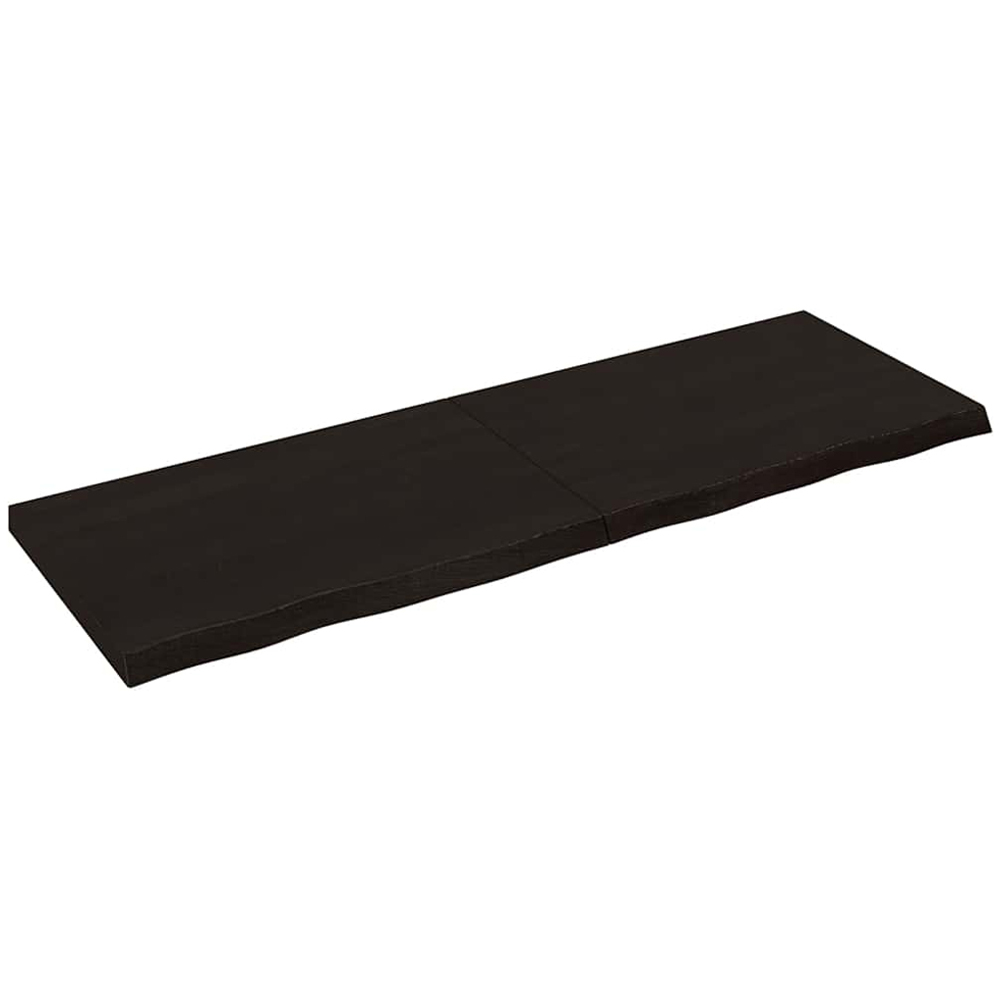 vidaXL 180cm Dark Brown Foldable Floating Wall Shelf Image 1