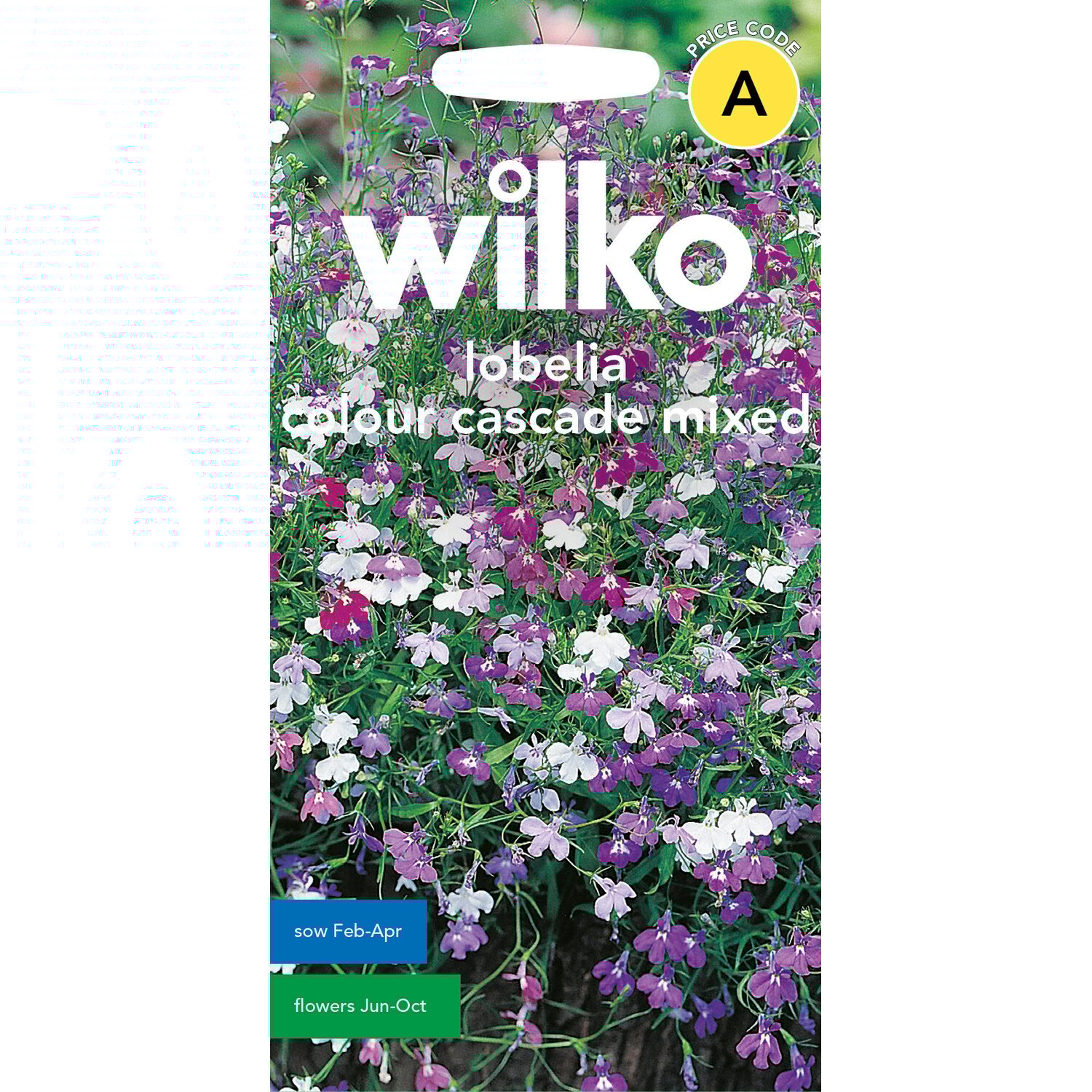 Wilko Lobelia Colour Cascade Mixed Seeds Image 1