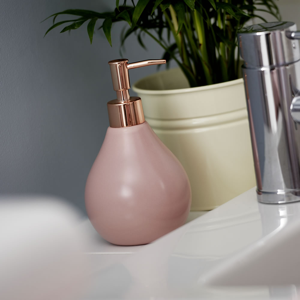 Wilko Pink Soap Dispenser Wilko