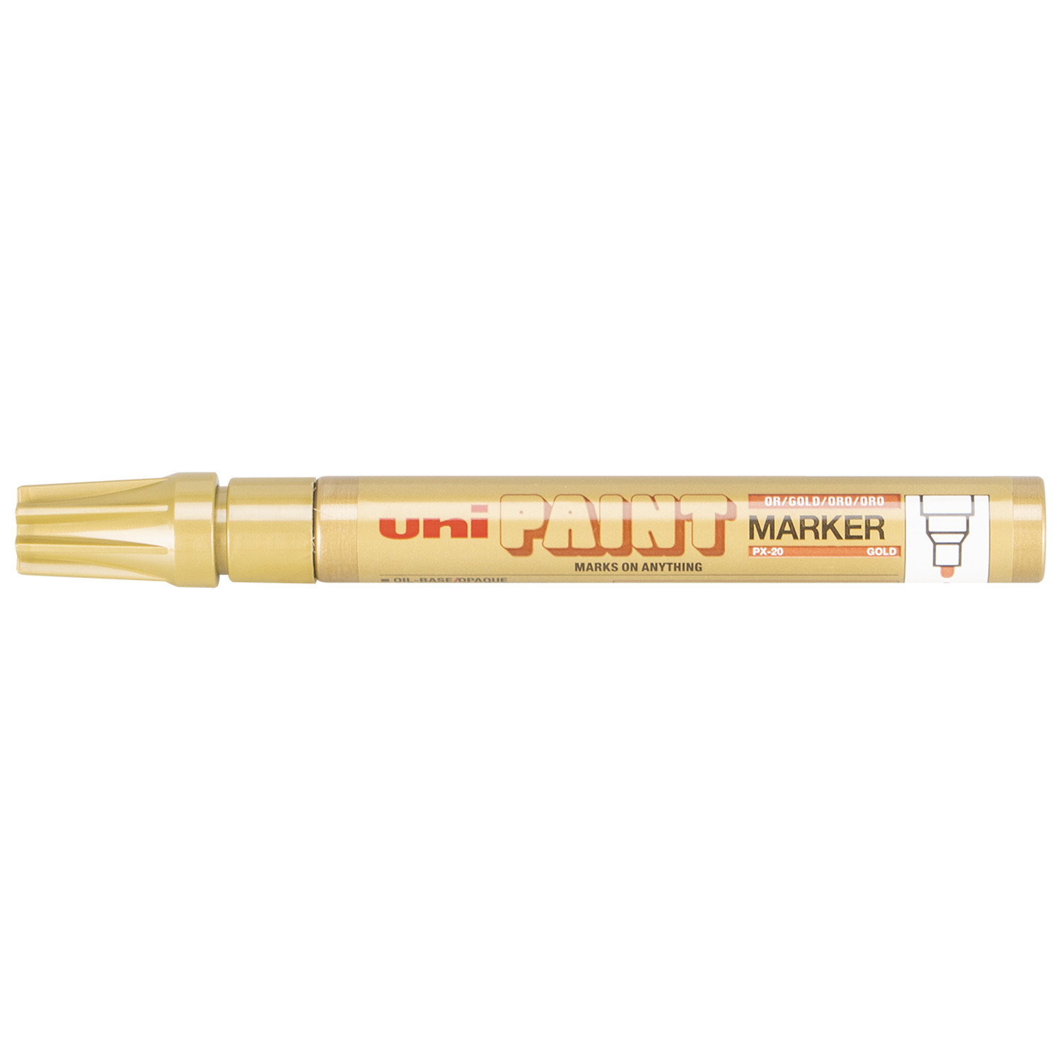 Uniball UniPaint Paint Marker Pen PX-20 Gold - Gold Image 1
