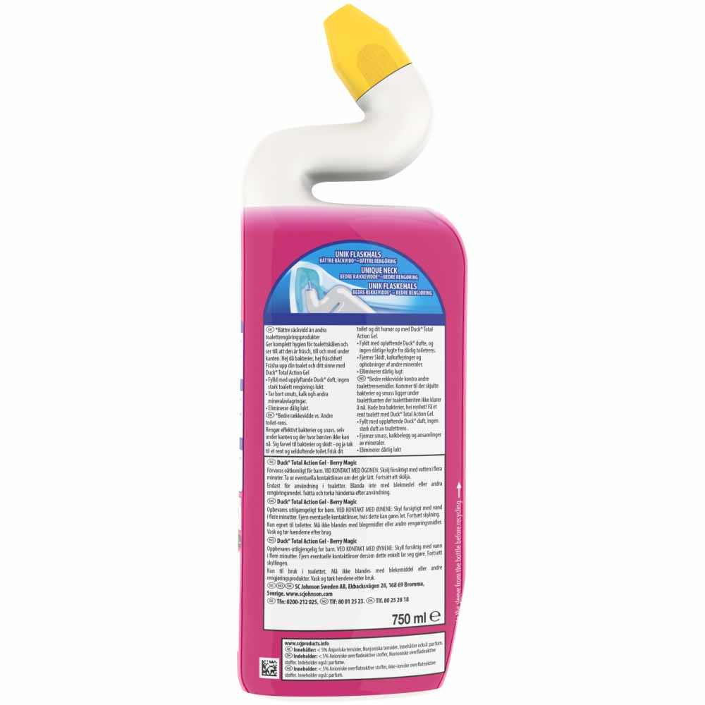 Duck Berry Magic Toilet Gel 750ml Wilko