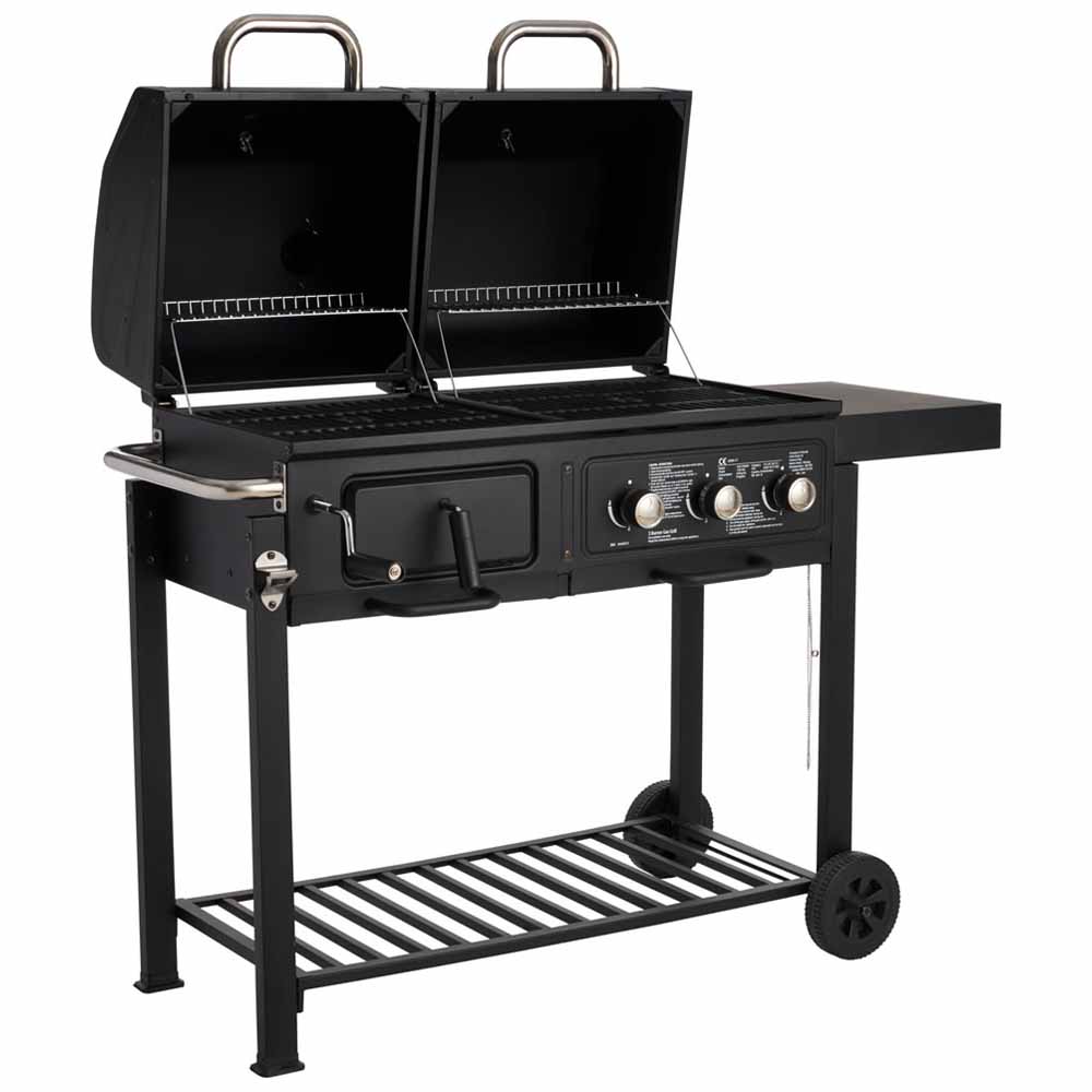 Wilko BBQ Charcoal/ Gas Grill Dual Fuel Wilko
