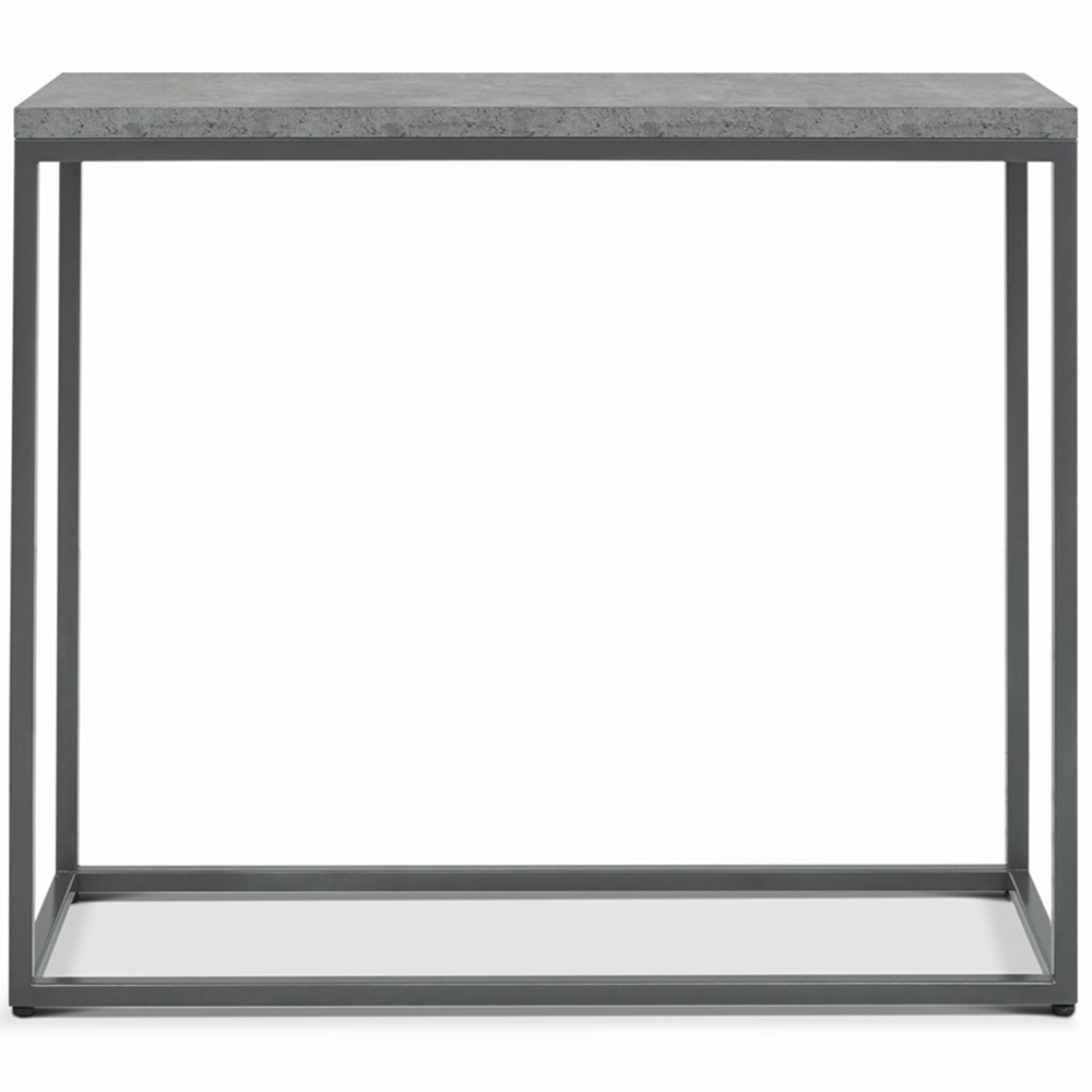 Bentley Designs Renzo Zinc and Dark Grey Narrow Console Table Image 3