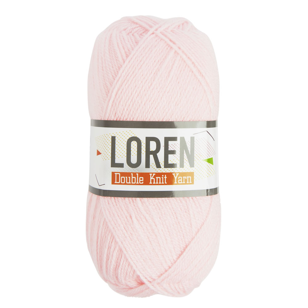 Loren Baby Pink Double Knit Yarn 100g Wilko