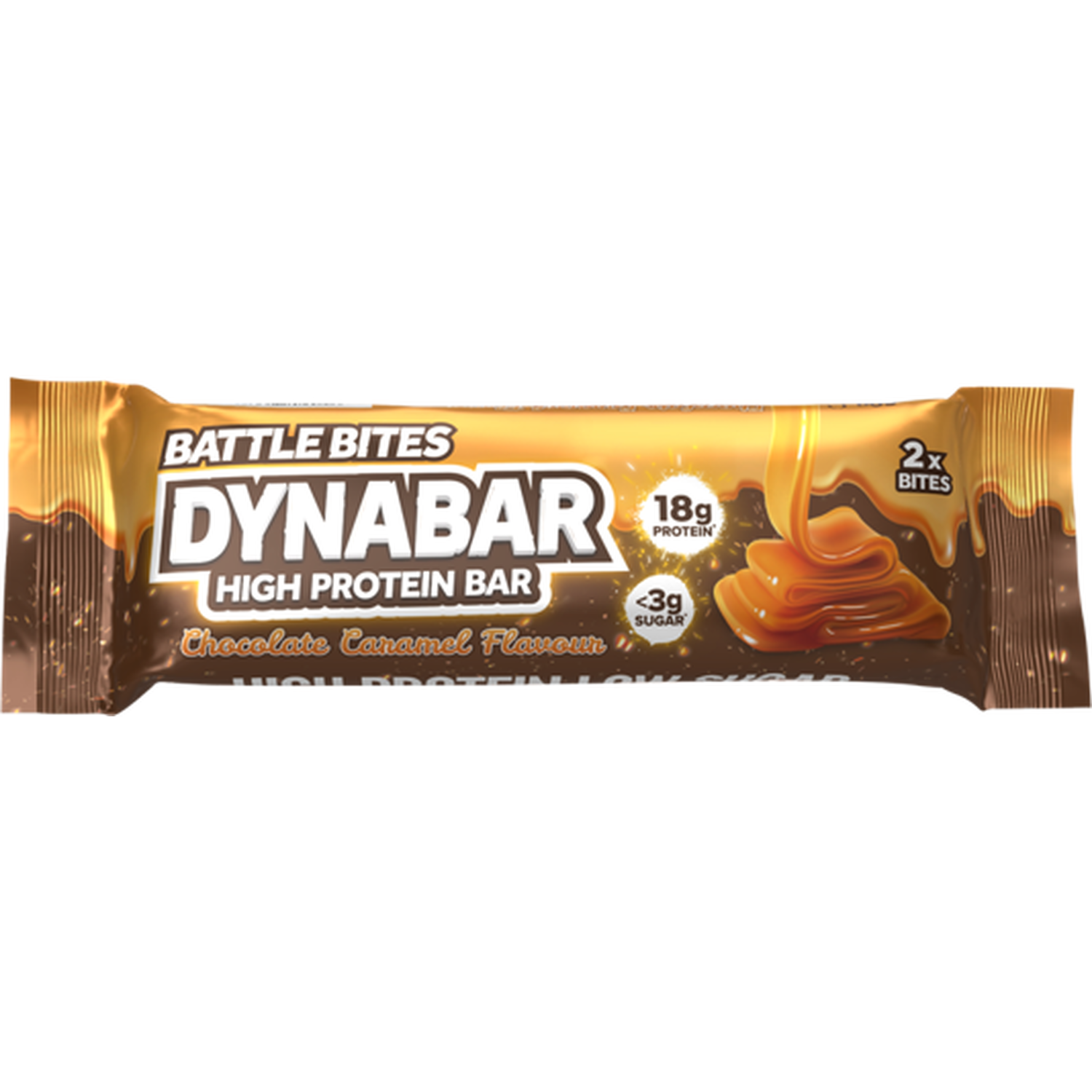 Battle Bites Chocolate Caramel Dynabar High Protien Bar Image