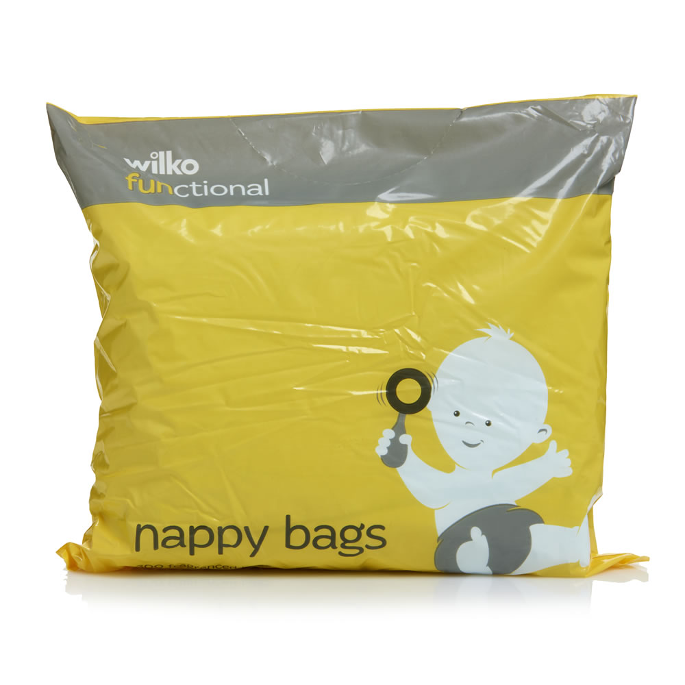 Wilko Functional Nappy Bags 300pk Image
