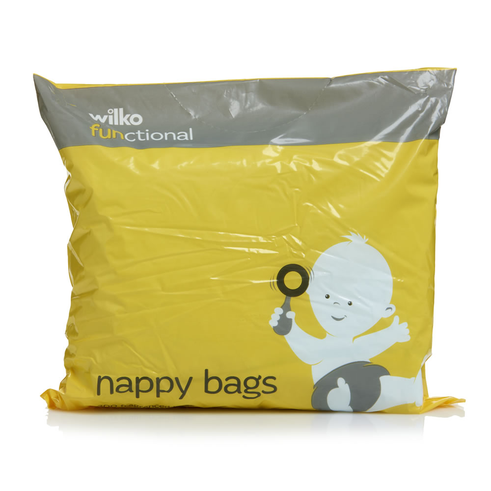Wilko Functional Nappy Bags 300pk Wilko