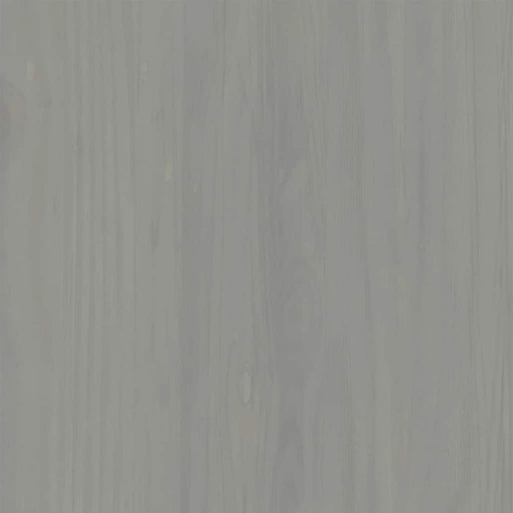 vidaXL Vigo 2 Door 2 Drawer Grey Solid Wood Pine Wardrobe Image 7