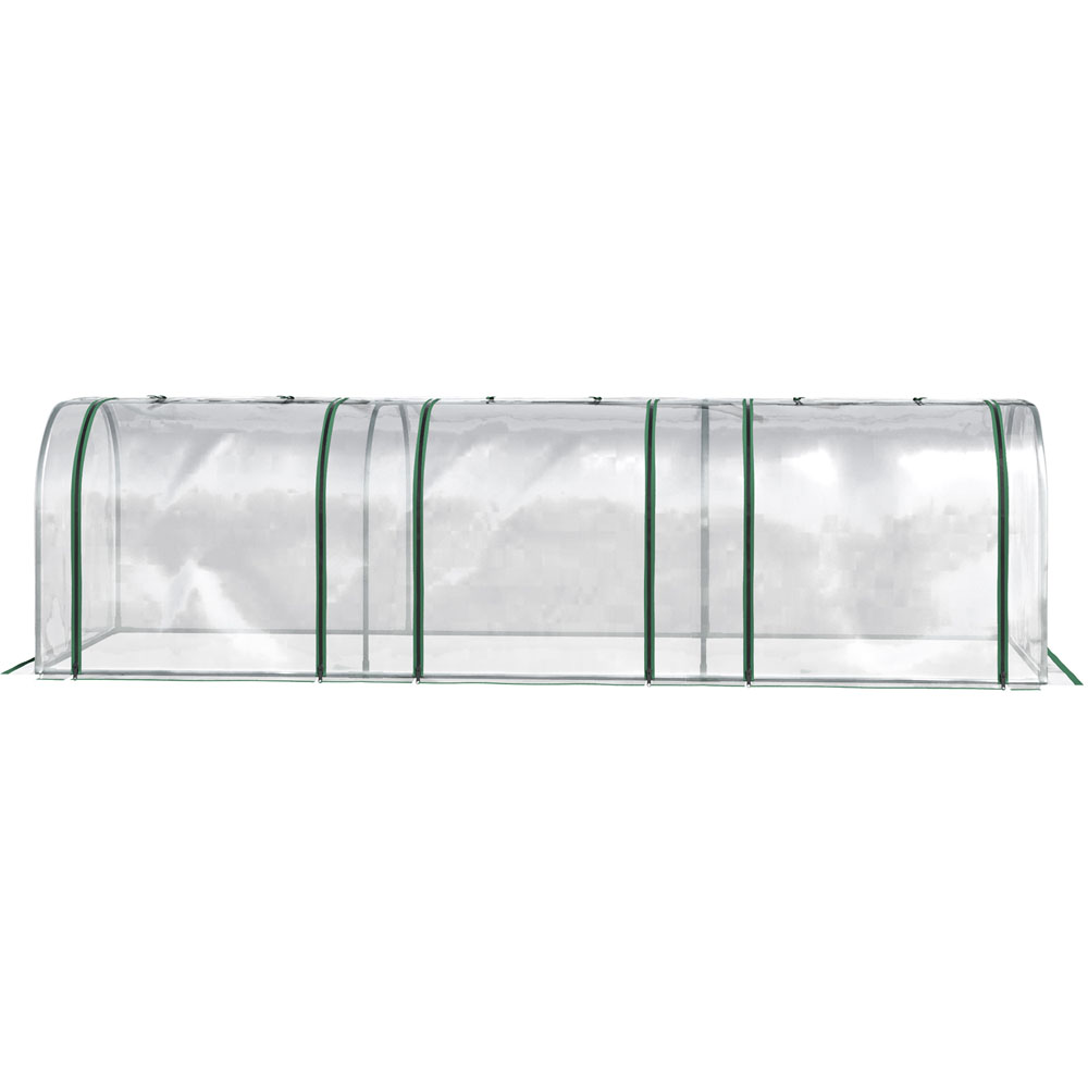 Outsunny Clear PVC 3.3 x 9.7ft Polytunnel Greenhouse Image 4