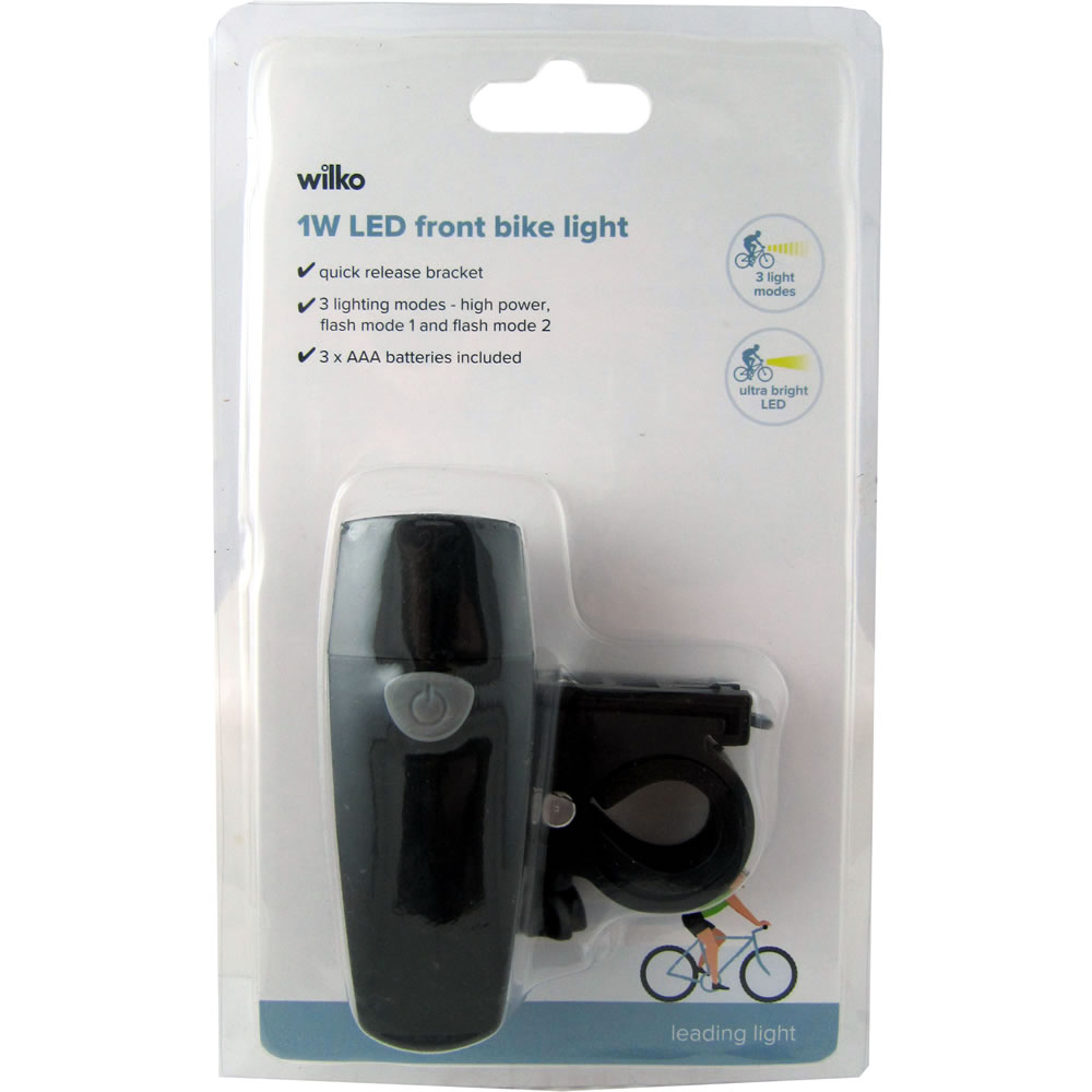 Wilko Front LED Bike Light Wilko