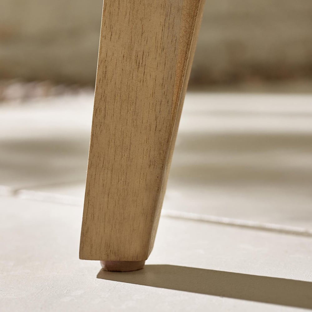 Furniturebox Niort Round Wooden Outdoor Side Table Image 4