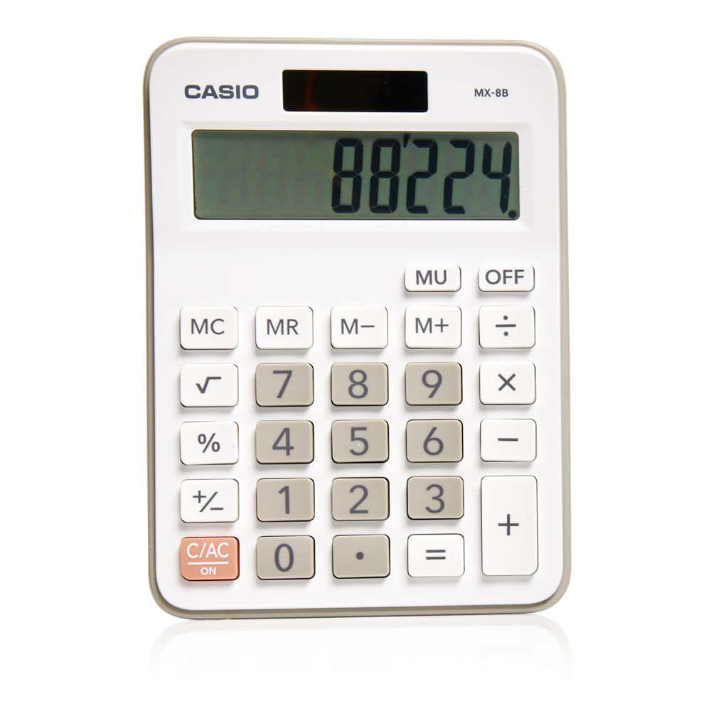 Casio Electronic Calculator Mx8b Wilko