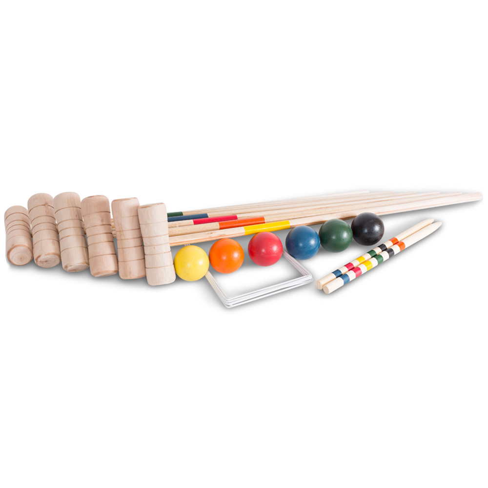 Bex 6 Mallet Family Croquet Game Set Image 1
